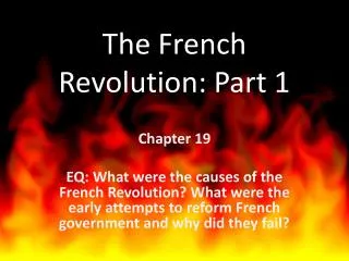 The French Revolution: Part 1