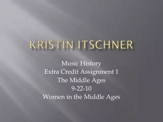 Kristin Itschner