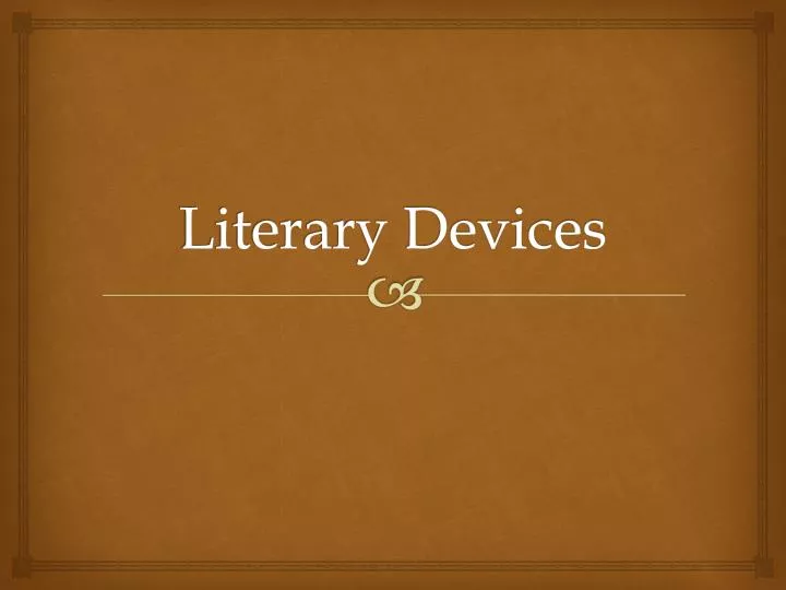 literary devices