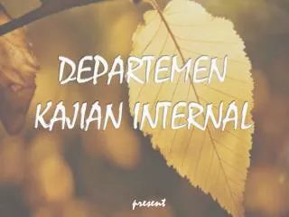 departemen kajian internal