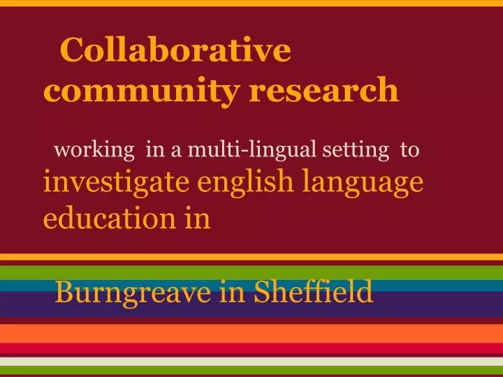 collaborative community research