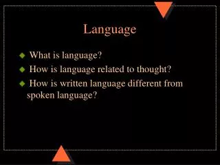 Language