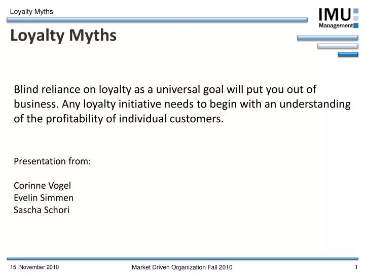 loyalty myths