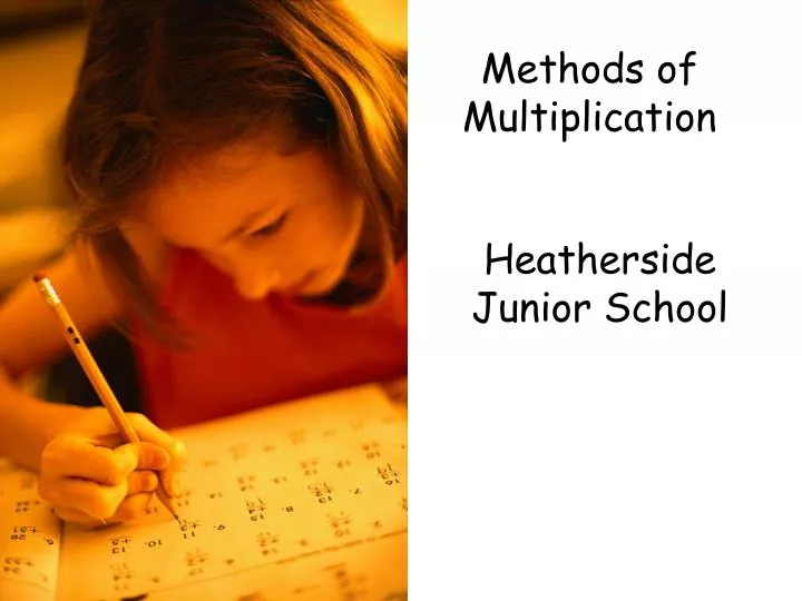 methods of multiplication