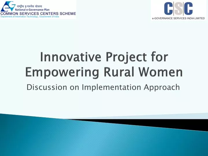 innovative project for empowering rural women