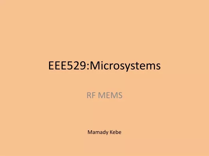 eee529 microsystems