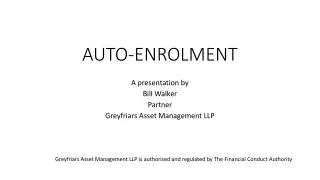 AUTO-ENROLMENT