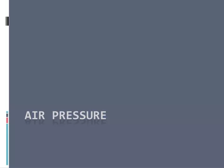 air pressure
