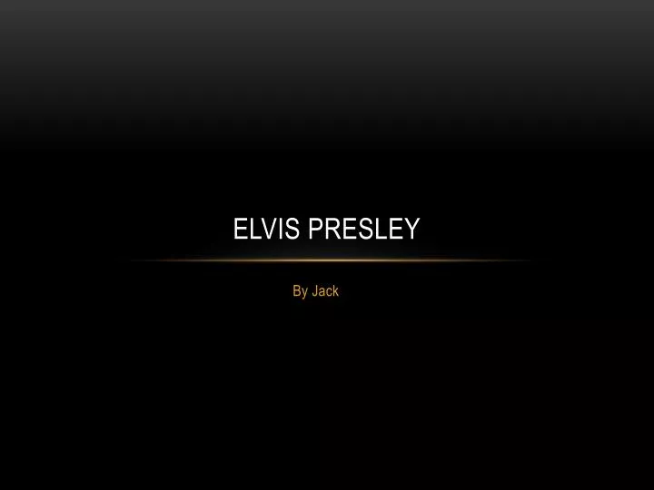 elvis presley