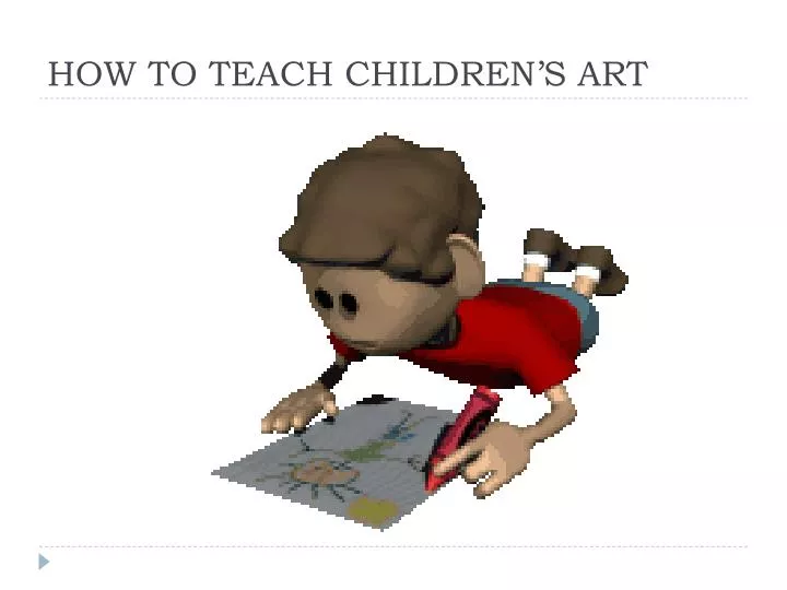 how to teach children s art