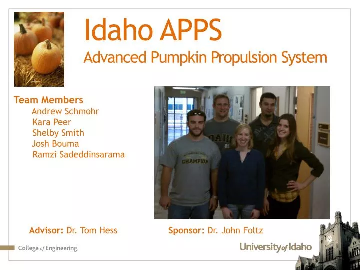 idaho apps advanced pumpkin propulsion system