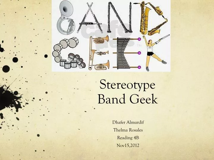 stereotype band geek