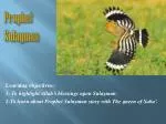 Prophet Sulayman - slide 1