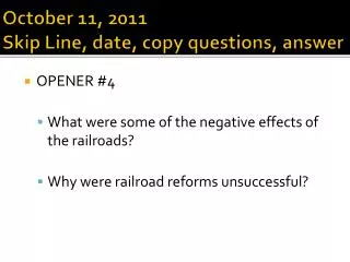 october 11 2011 skip line date copy questions answer