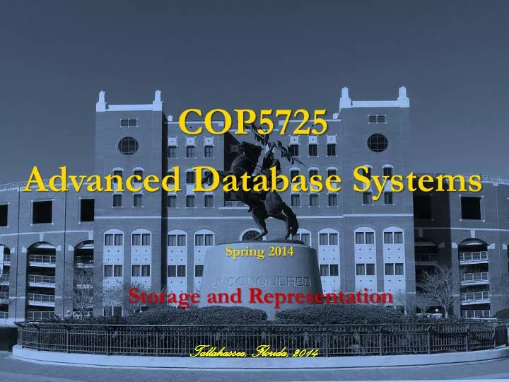 cop5725 advanced database systems