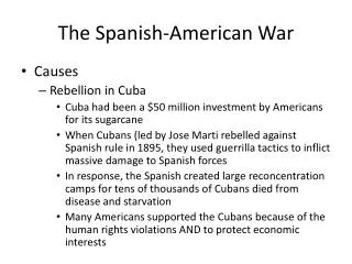 The Spanish-American War