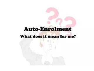 Auto-Enrolment