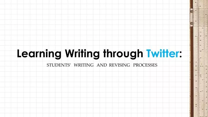 learning writing through twitter