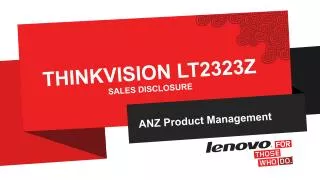 thinkvision lt2323z sales disclosure