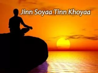 jinn soyaa tinn khoyaa