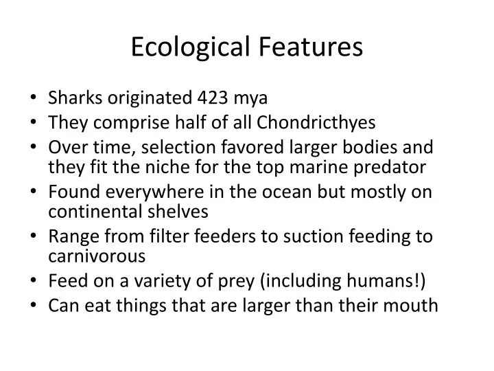 ecological features