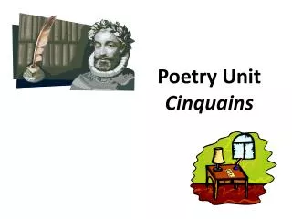 Poetry Unit Cinquains