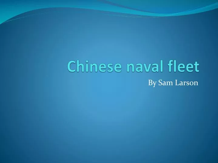 chinese naval fleet