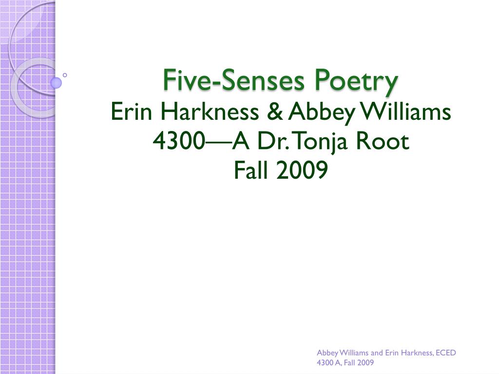 PPT - Five-Senses Poetry PowerPoint Presentation, free download - ID ...