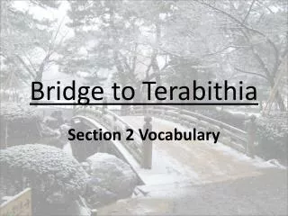 Bridge to Terabithia