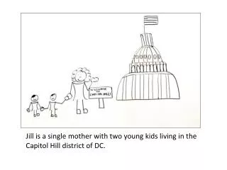 Jill is a single mother with two young kids living in the Capitol Hill district of DC.