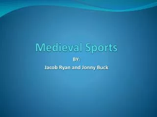 Medieval Sports