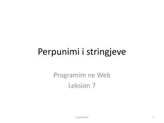 perpunimi i stringjeve