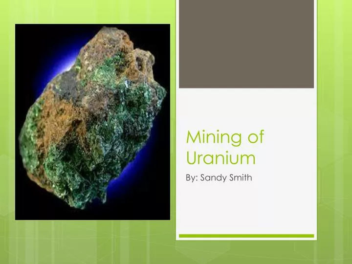 mining of uranium