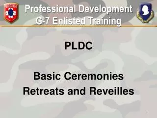 Professional Development G-7 Enlisted Training