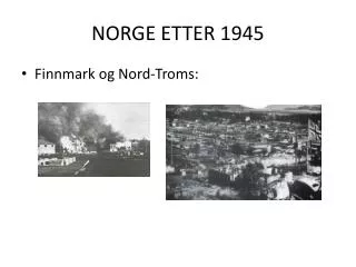 NORGE ETTER 1945