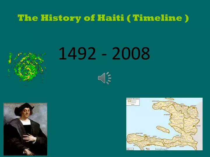 the history of haiti timeline