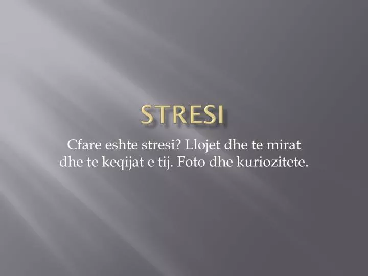 stresi