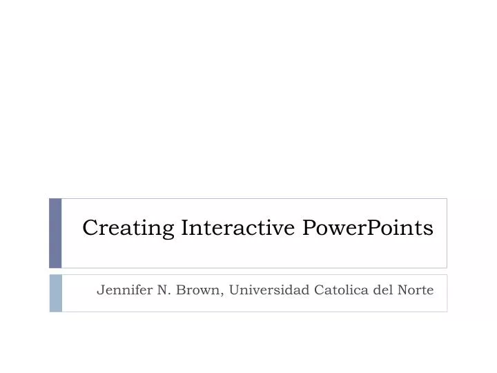 creating interactive powerpoints