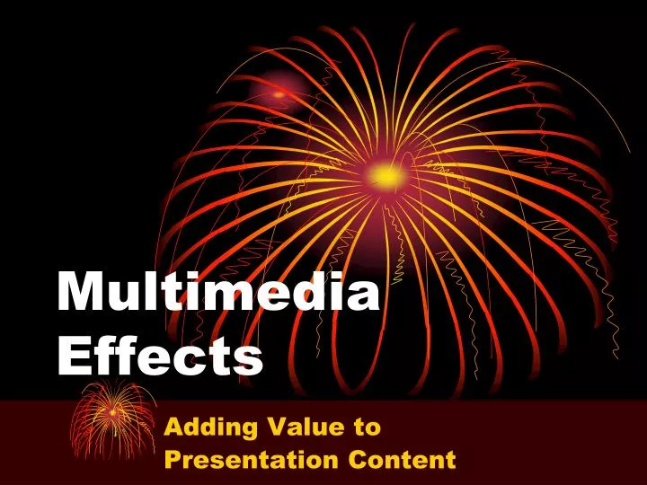 multimedia effects