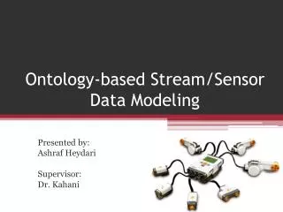 Ontology-based Stream/Sensor Data Modeling