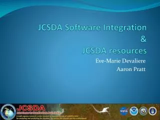 JCSDA Software Integration &amp; JCSDA resources
