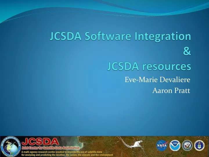 jcsda software integration jcsda resources