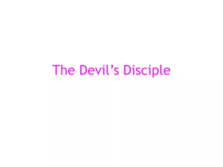 the devil s disciple