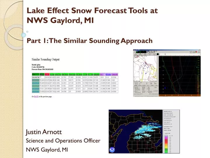 lake effect snow forecast tools at nws gaylord mi part 1 the similar sounding approach