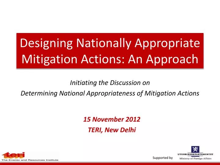 designing nationally appropriate mitigation actions an approach