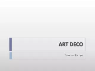 art deco