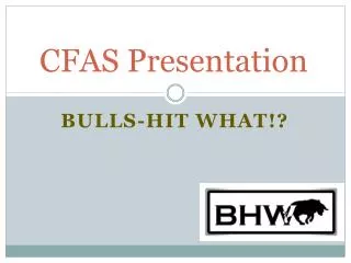 CFAS Presentation