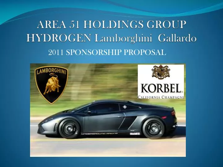 area 51 holdings group hydrogen lamborghini gallardo