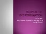 Chapter 18: The Reformation - slide 1