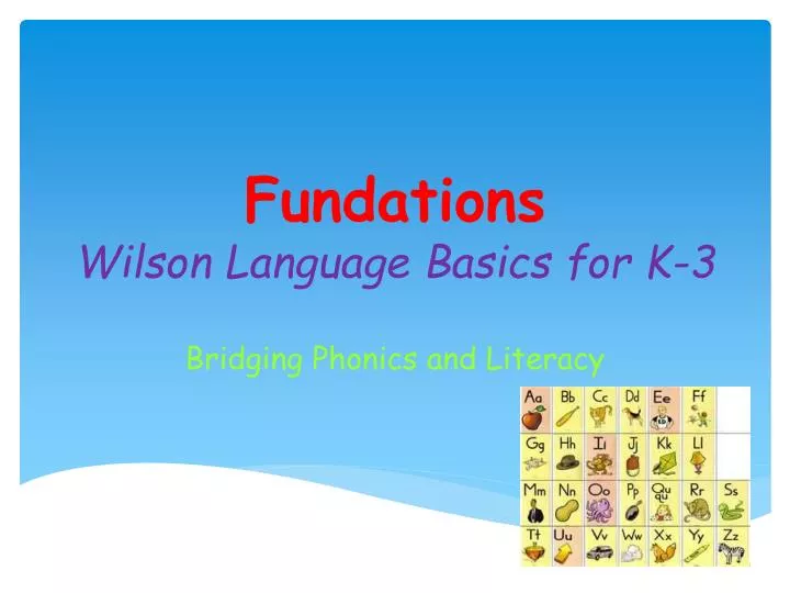 fundations wilson language basics for k 3
